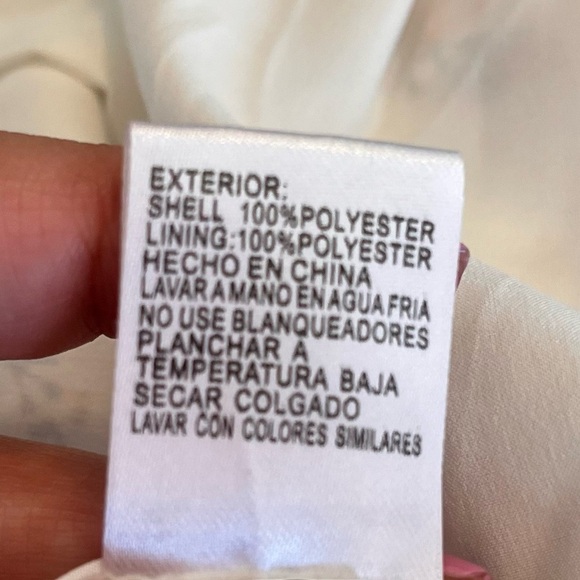 Gianni Bini Floral bird garden print Jumpsuit with high leg slits size small - Picture 5 of 5